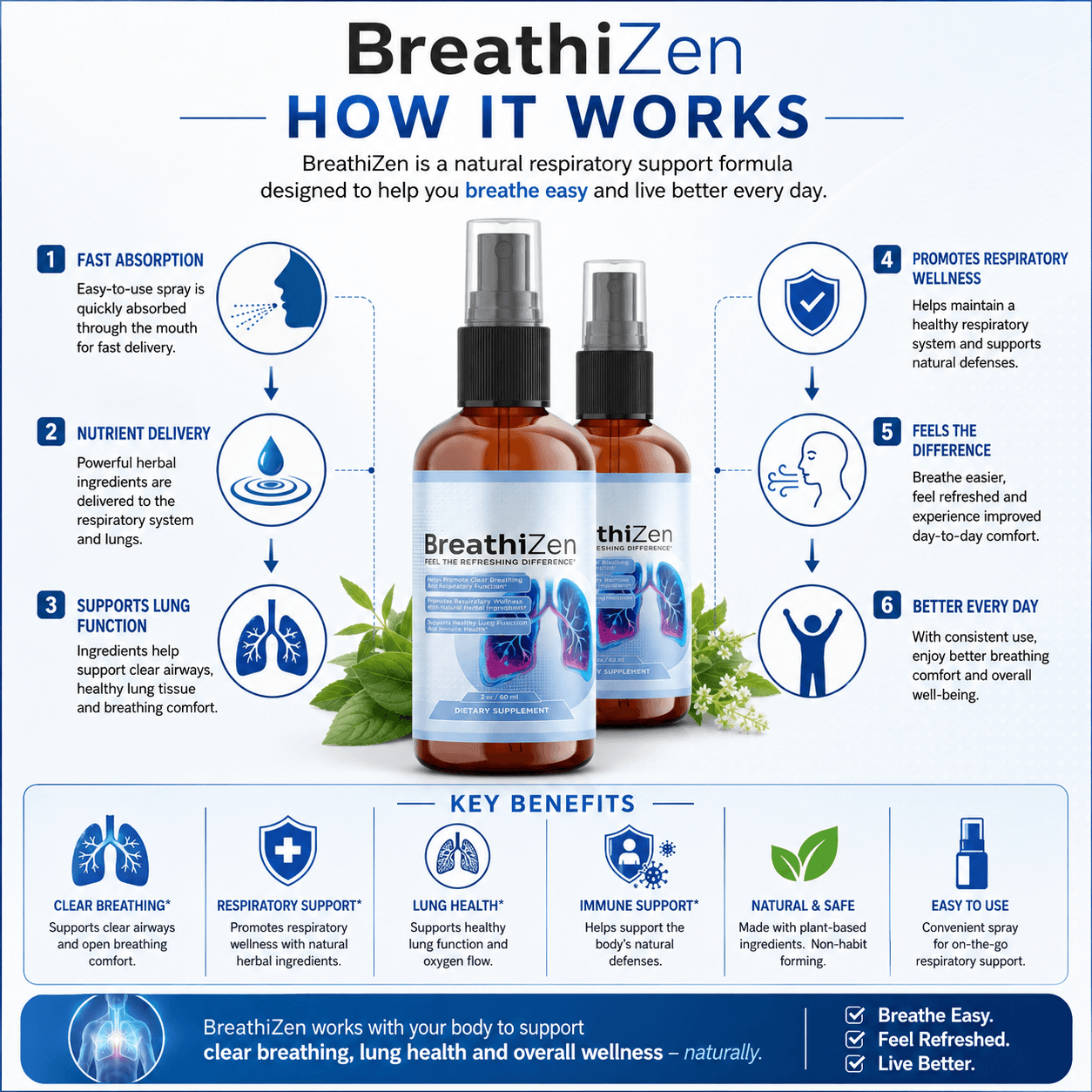 BreathiZen How It Works 6-Step Infographic
